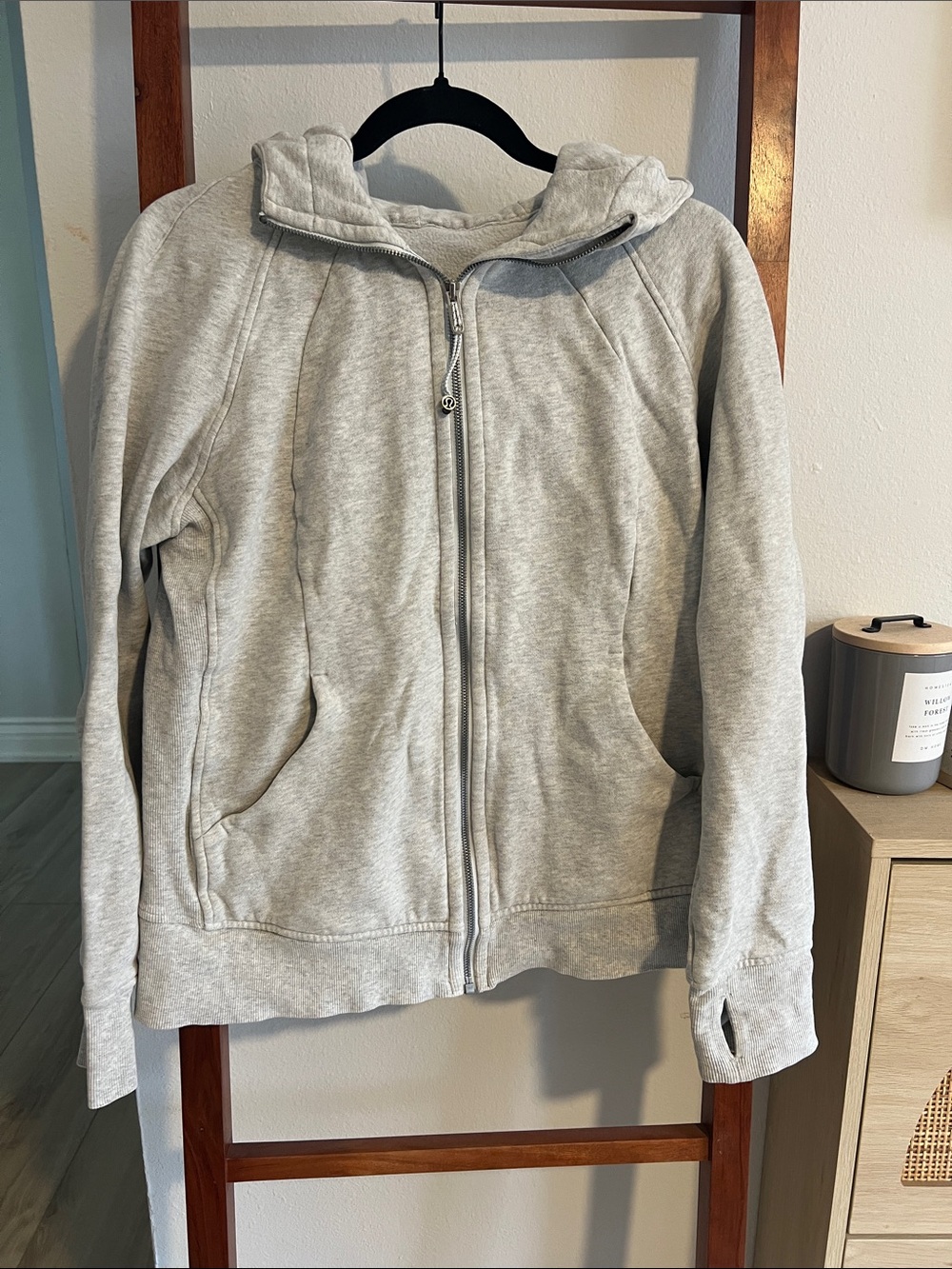 Lululemon scuba full zip heathered grey